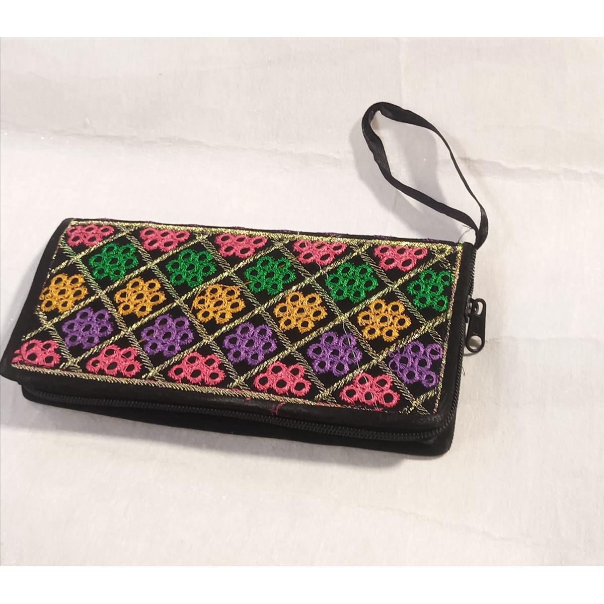 Handmade Stylish cultural conditional clutch double pocket