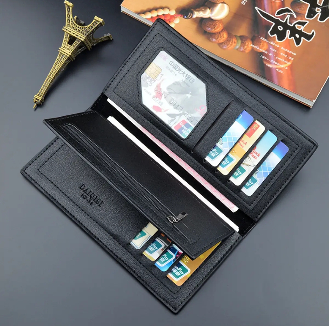 Card holder long wallet for men, slim wallet for men, purse for men