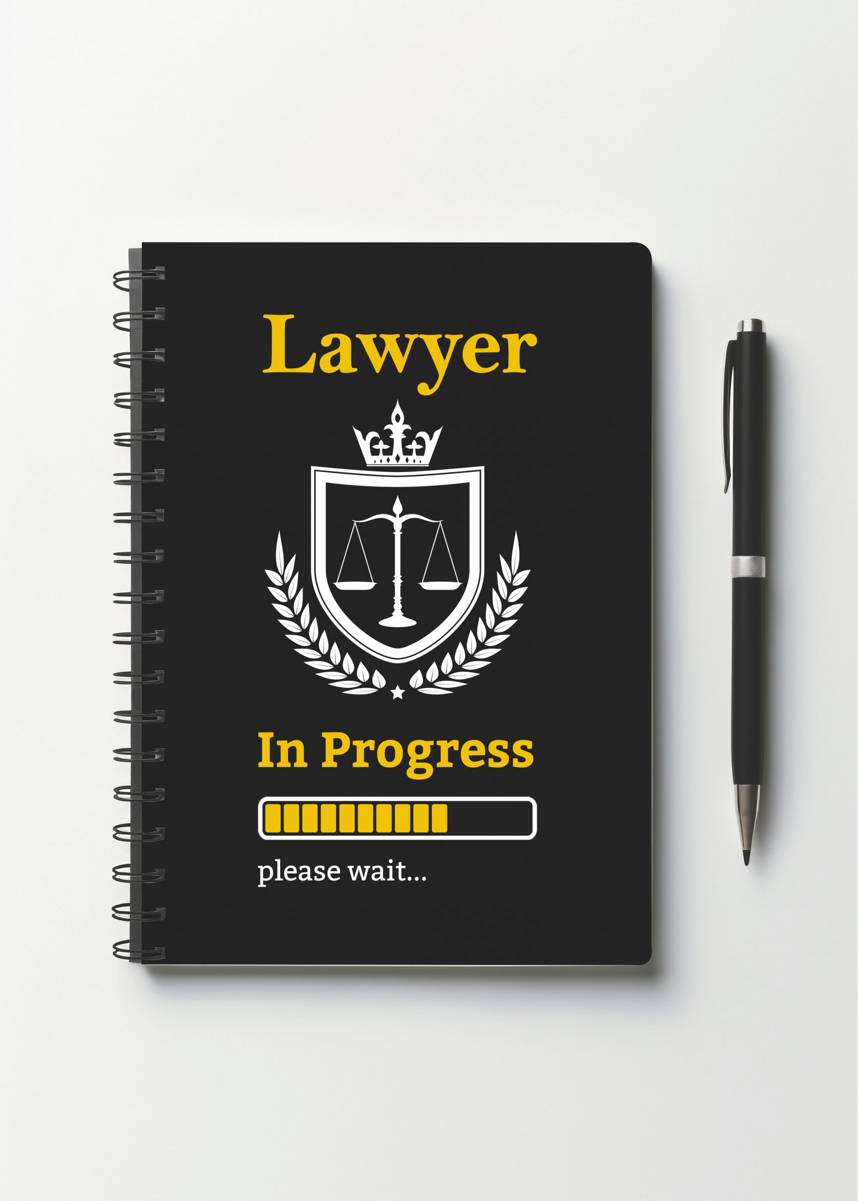 Lawyer In Progress Spiral Notebook | Law Notebook | Large A5 Size | 50 ...