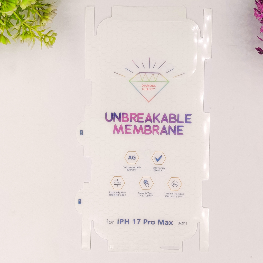 iPhone 17 Pro Max 360° Unbreakable Membrane Sheet - Complete Protection price in Pakistan