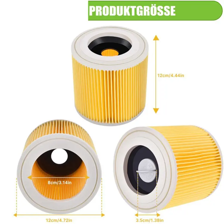 Cartridge Filter for KaRcher WD3 Premium WD2 WD3 WD3P WD3