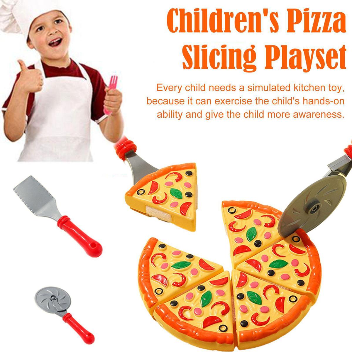 Pizza Set- Artificial Food Toy For Kids Pretend Play Plastic toys Mix Bag Full kitchen Toy Playset