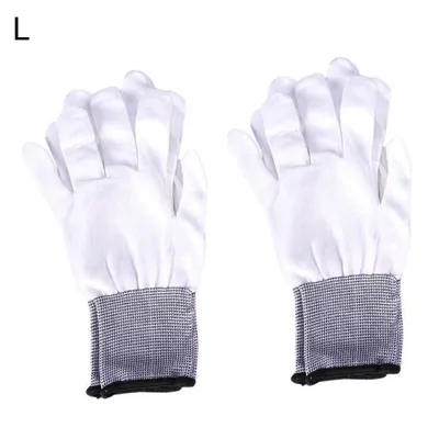 2 Pairs Universal Nylon Anti-static Factory Working Gloves Finger Protection
