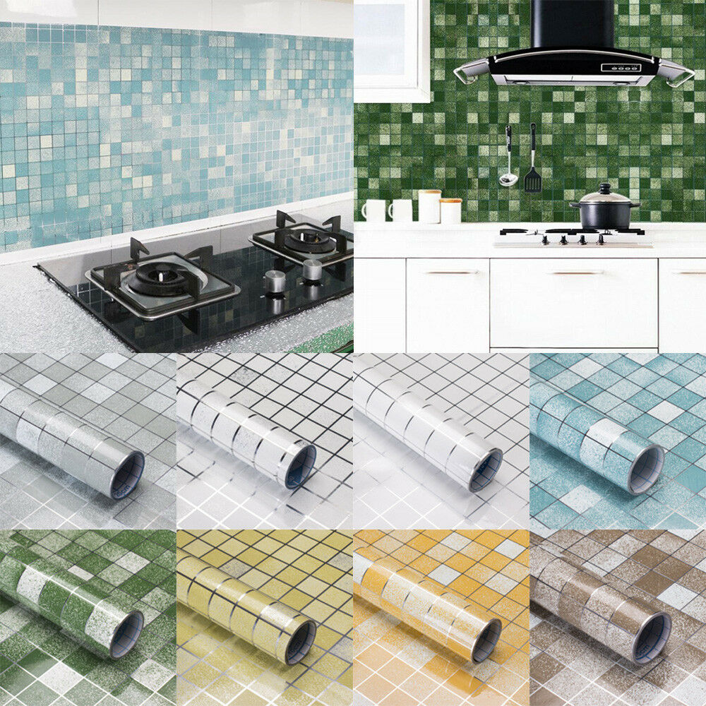 Self-adhesive kitchen oil-proof stickers free cleaned household oil-proof  stickers ceramic tiles self-adhesive aluminum foil paper | Shopee Singapore