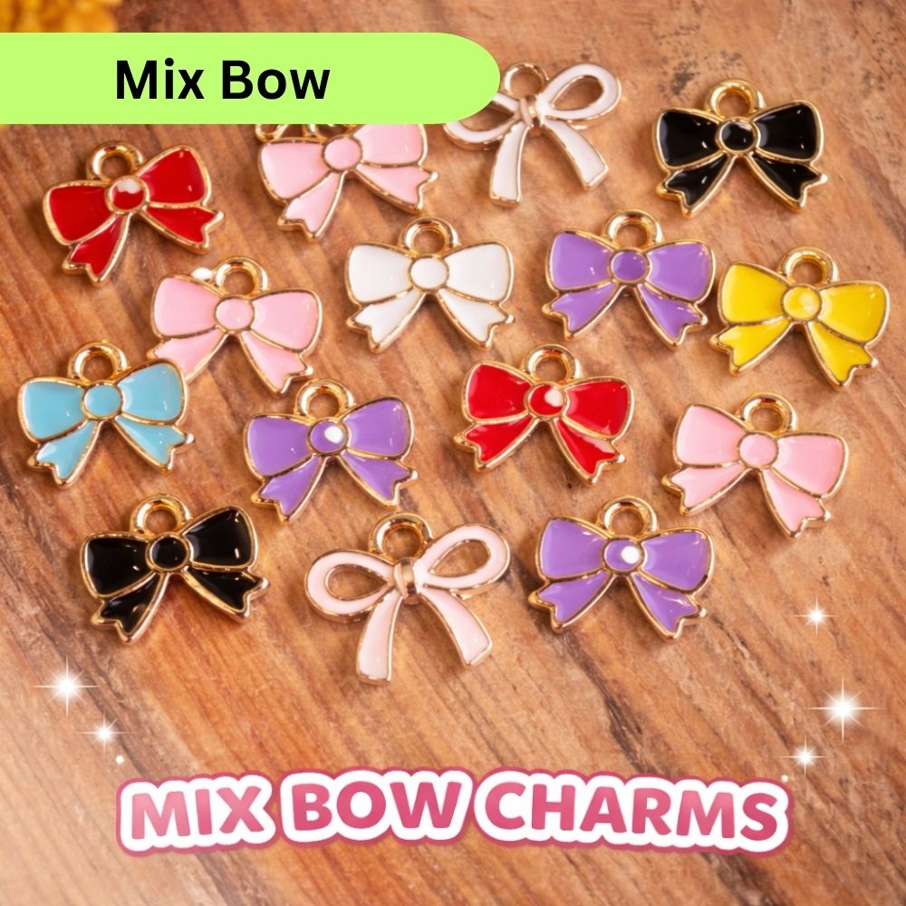 10 Pcs Enamel Charms Select Design – Daisy, Sakura, Heart & Star Pendants | DIY Jewelry Making Accessories for Bracelets, Earrings, Necklaces & Crafts By SAMS Arts and Craft