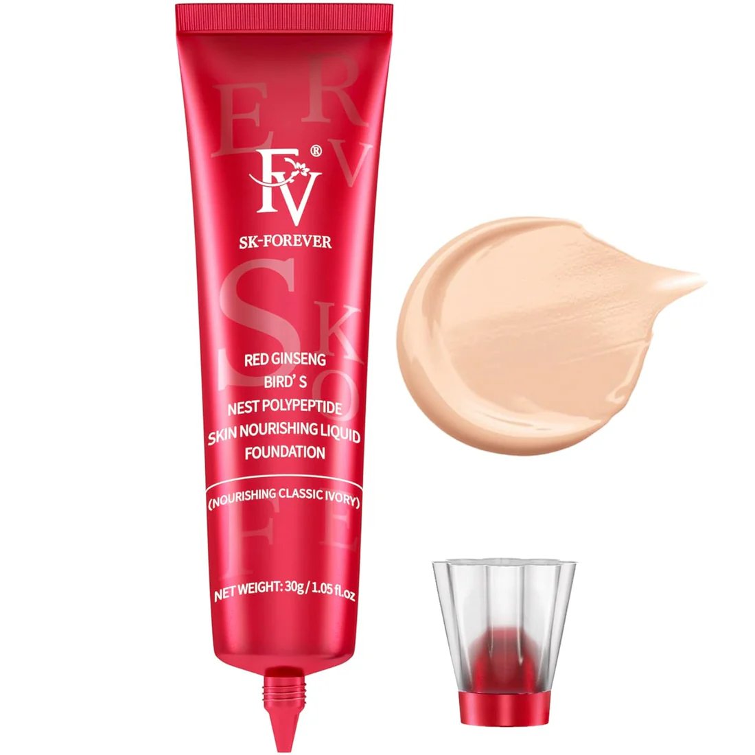 FV Foundation Waterproof Tube China Red Skin Liquid Real Diamon SK Forever