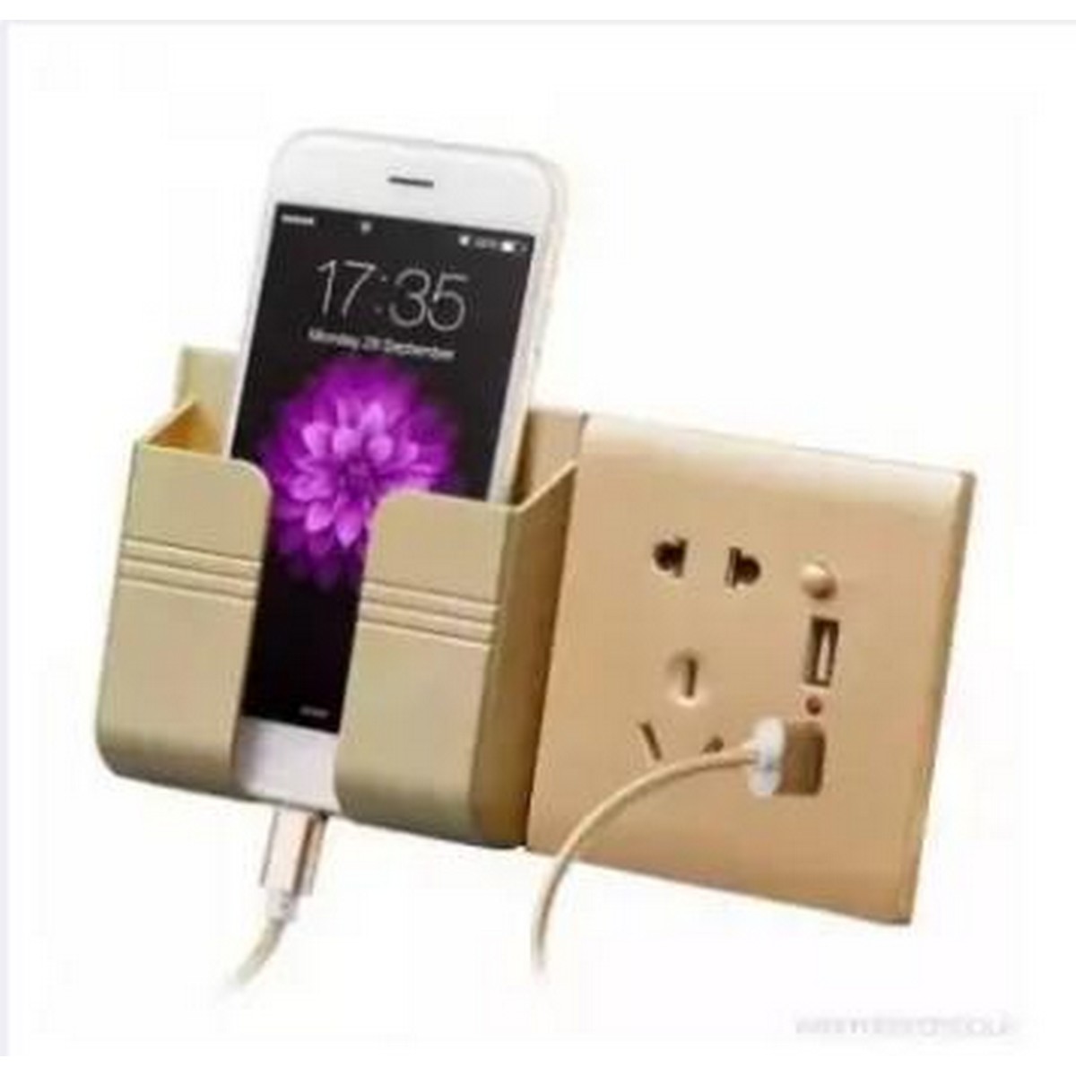 MOBILE HOLDER WALL SOCKET PHONE CHARGING HOLDER, Wall Mount Phone Charging  Holder