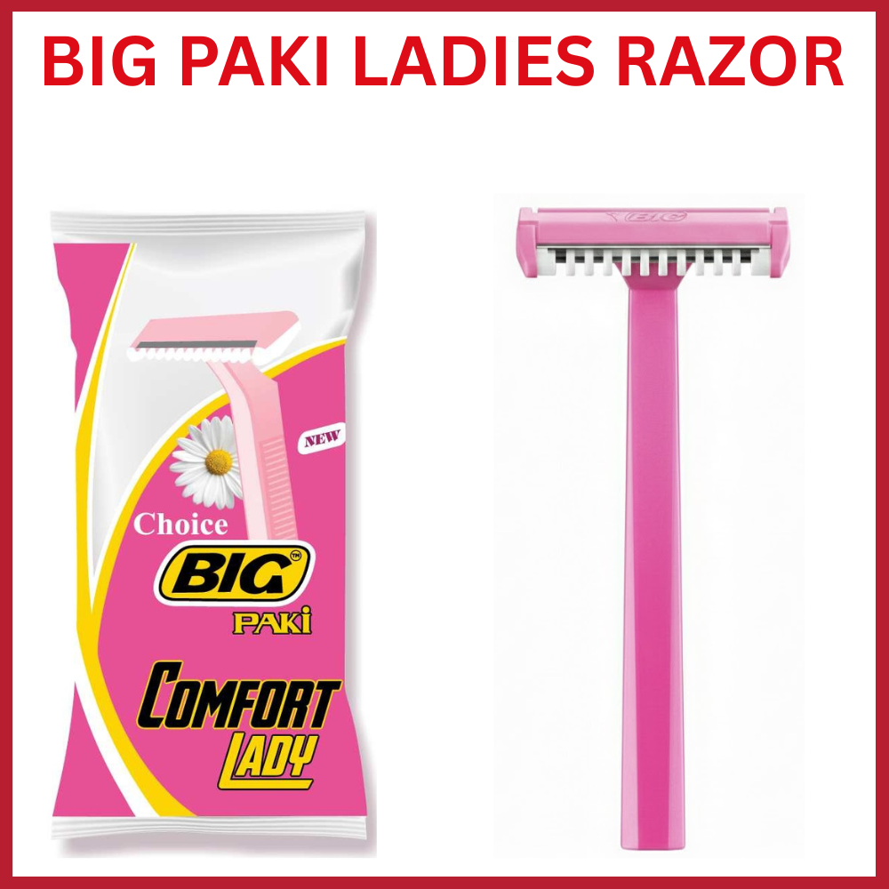 Big Paki Ladies Razor For Hair Removal (Pack Of 3, 6, 12, 24 Razers) | Bikini Razor For Women Body Shaving Razor | Ladies Razor For Private Parts | Disposable Safety Razor | Woman Razor | Ladies Razor For Body | Hygiene Razor | Shaver For Women Bikini