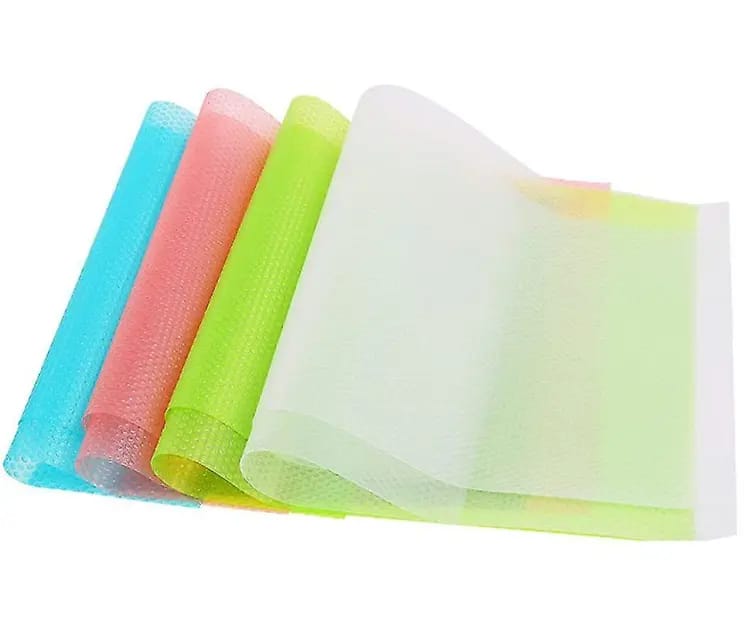 4pcs Fridge Mats, Refrigerator Liners Sheet, Kitchen Mat, Wardrobe Mat