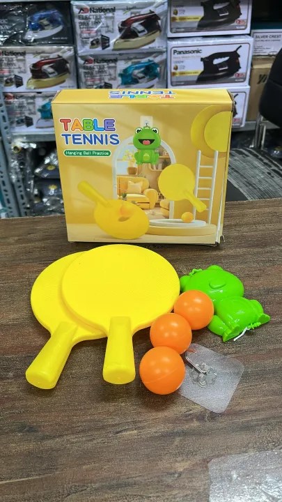 Hanging Ping Pong Trainer | Table Tennis Practice Set | Adjustable Reflex Training Toy for Kids & Adults | Indoor Sports Game