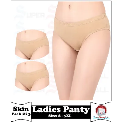 Pack of 3 Comfortable Cotton Brief Women Underwear Panties