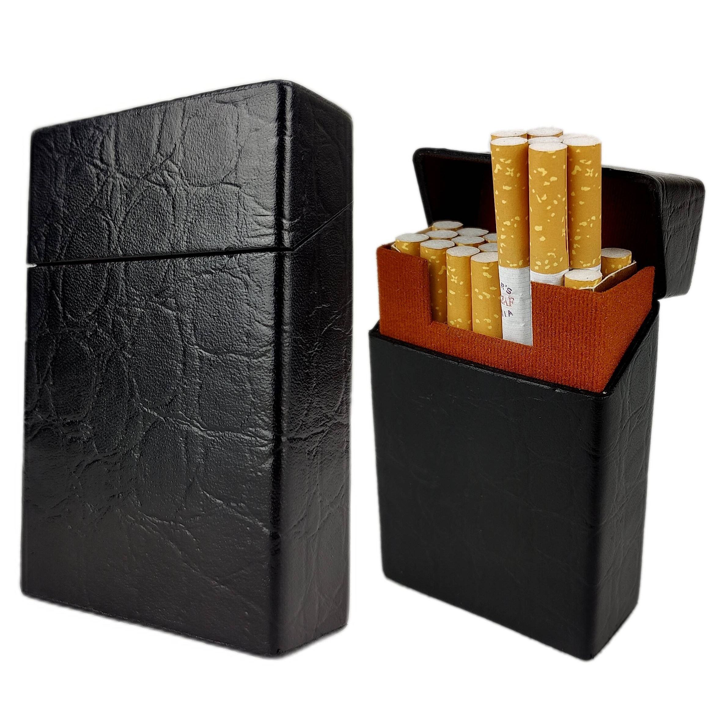 Genuine Leather Cigarette case with Luxury Crocodile Print | Hand made