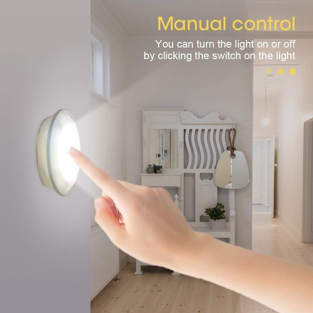 Tap Led Light With Remote Control (pack Of 3 Lights) _KIT_ KS