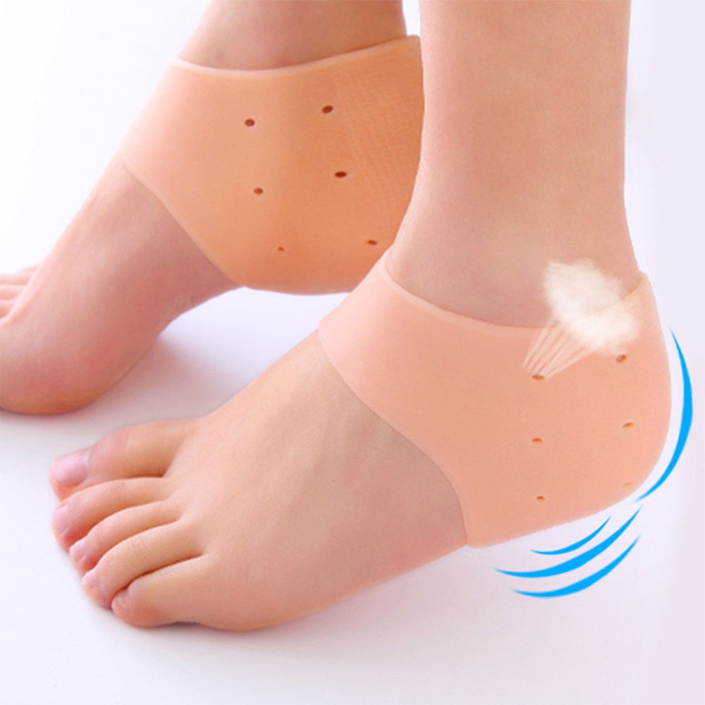 Silicone Gel Heel Pad Socks For Pain Relief And Anti Crack Heel 1 Pair Heel Cups Heel Guards Heel Protectors Heel Sleeves For Relieve Heel Pads Cushion Heel Pain, Heal Dry Cracked Heels, Achilles Tendinitis, For Men & Women