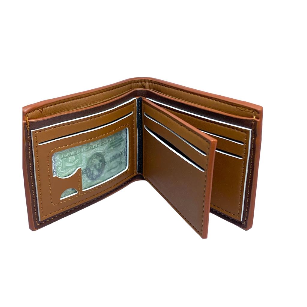 Short Men Busniess Wallets Retro PU Leather Multi-function Card Holder Slim Classic Coin Pocket Photo Holder Purses Mini Wallet