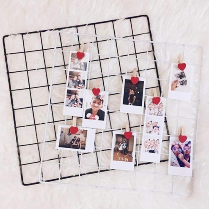 Metal Mesh Grid Panel Wall Decor - Multi-Function Organizer for Home Display