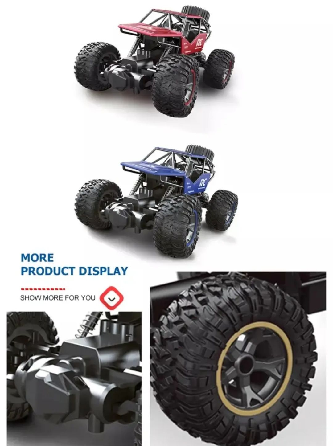 Rock Crawler Electric RC Vehicle Alloyed Remote Control Toy Car For Kids & Boys