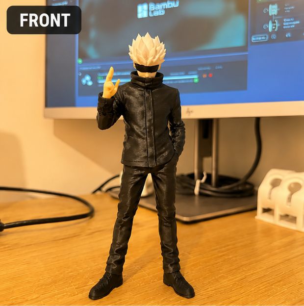 Gojo Satoru Action Figure – Premium Anime Collectible Statue, Detailed Sorcerer Display Model, Manga-Inspired Character Figure for Collectors, Gaming Setups, Shelves, Desks & Home Decor