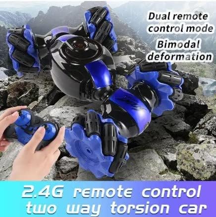 Remote Control Mini Twisting Car Gesture Sensing Deforming RC Car 4WD High-Speed Off-Road Climbing RC Vehicle 360 Degree Rotation Drift RC Truck Toy Children's Gift