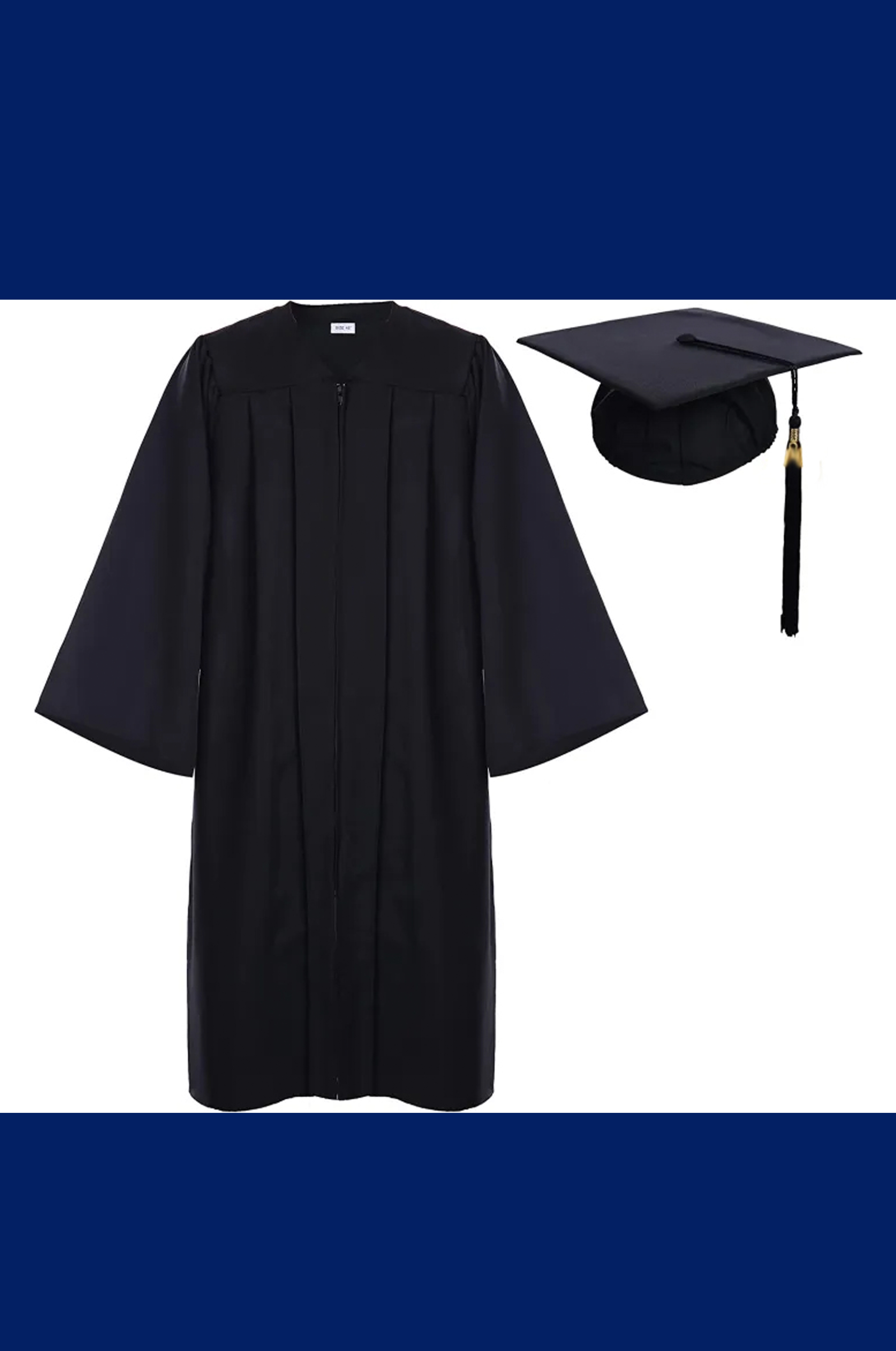graduation gown and cap set Includes Tassel for Bachelor, Master, Teacher