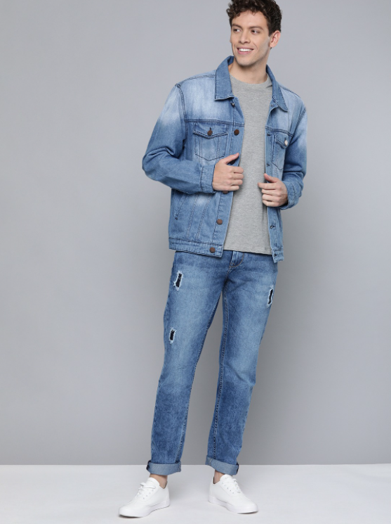 Mens Denim Jacket Stretchable