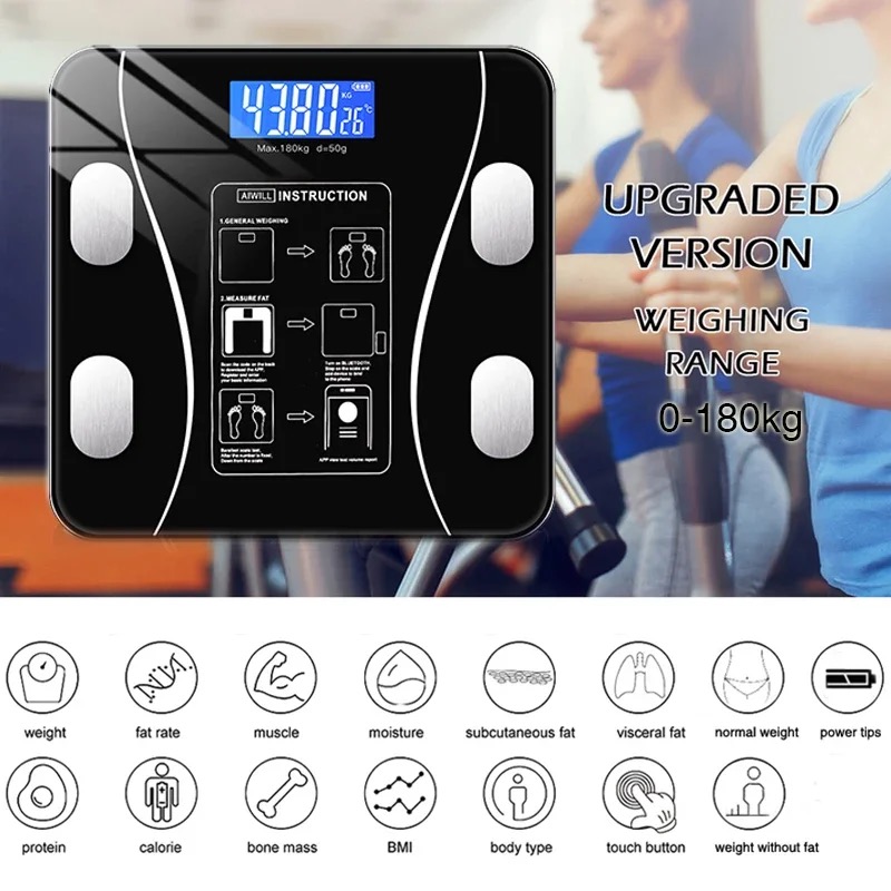 180kgs Human Body Weighing Accurate Health Scale Portable Home Intelligent Electronic Scale Fashion Weight Scale Analog Digital Weight Machine  for Body Machine Digital Weight Machine Body weight Machine