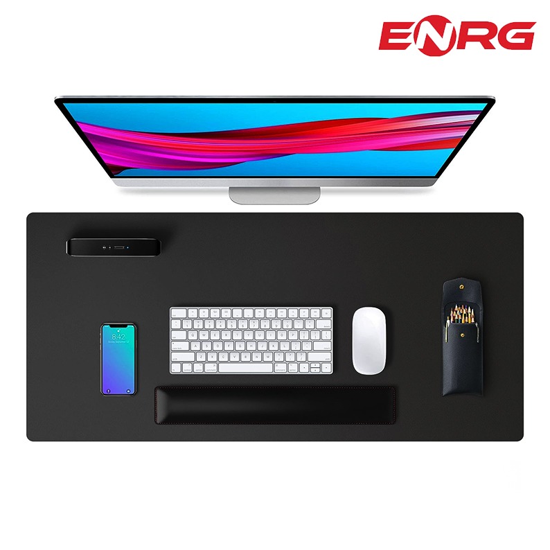 Double Sided Leather Desk Mat 26x12 Inch XL Mousepad 26 Inch By 12 Inch Desk Accessory For Office And Home Setup