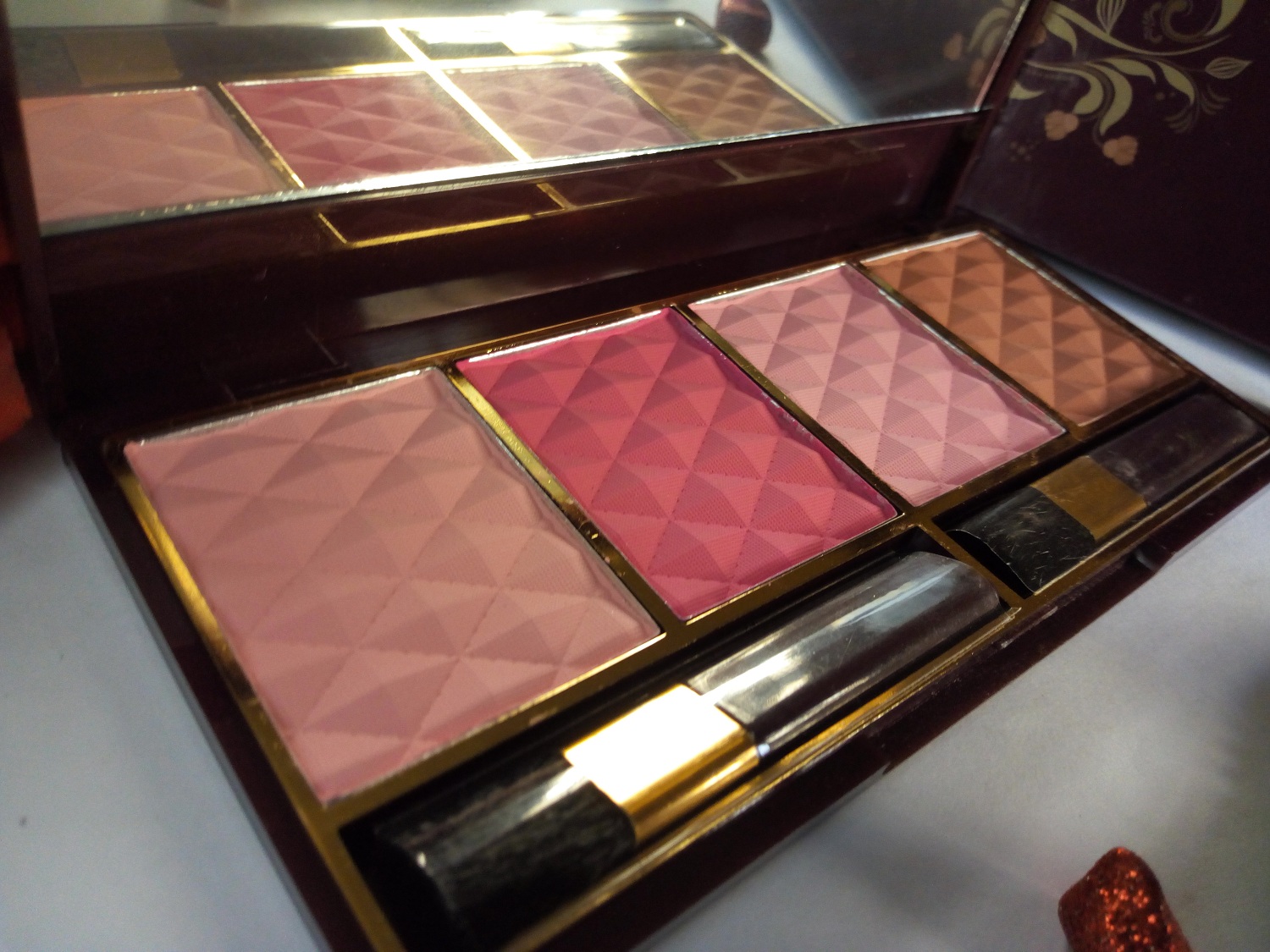 Premium Bridal 4-Color Blush Palette Set - High Pigmentation, New Elegant Makeup