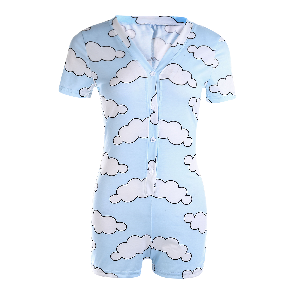 2020 Women Cute Cartoon Printed Onesie 