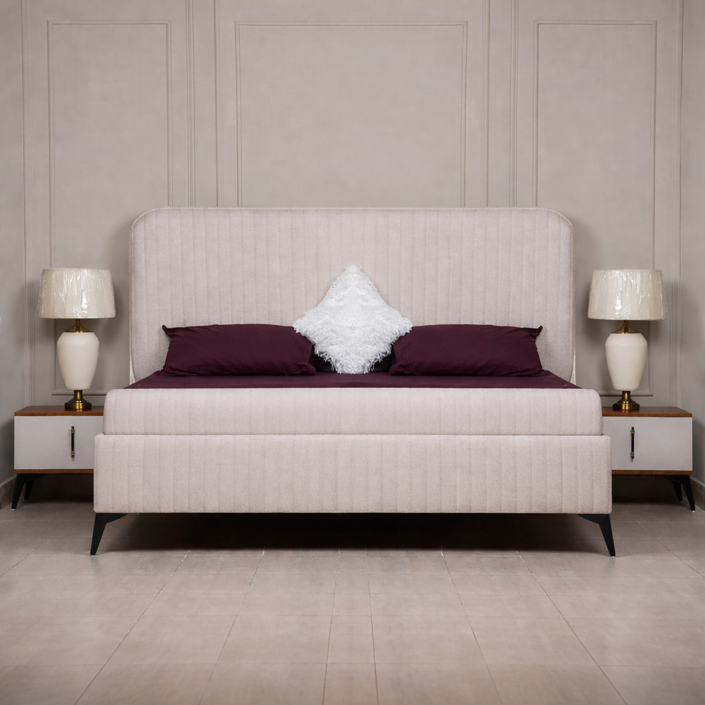 Affordable New  Design wooden Bed Set   without side table Furniture for room / Wooden poshesh Beds For Bedroomn BED7