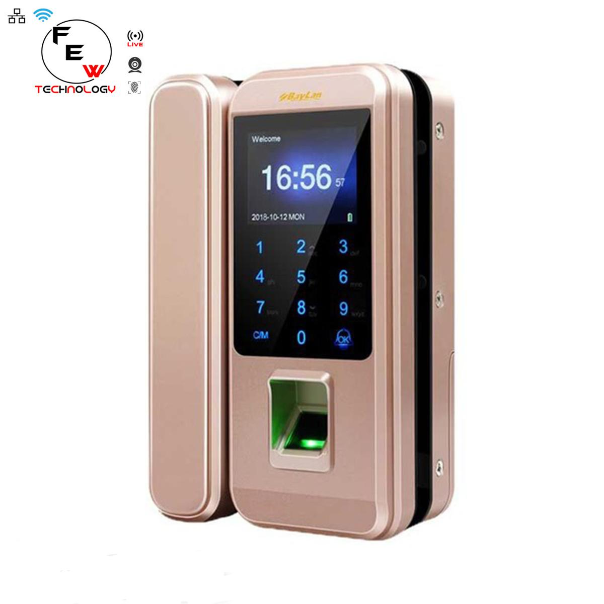 Smart Fingerprint Password Door Glass To Glass Lock For Frameless Glass ...