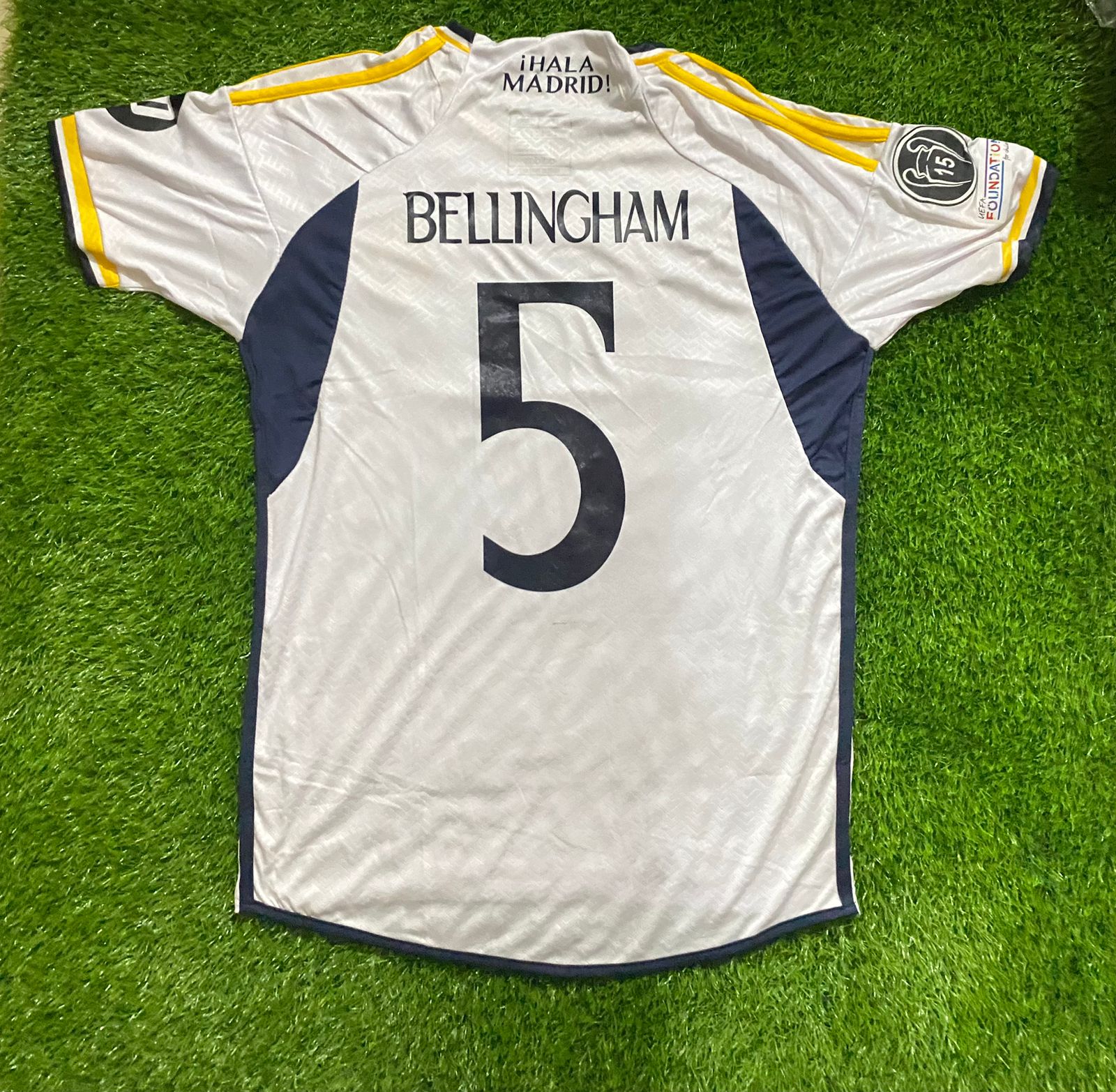 Real Madrid UCL Final Home Shirt 23/24 Football Shirt Vini 7, Kroos 8