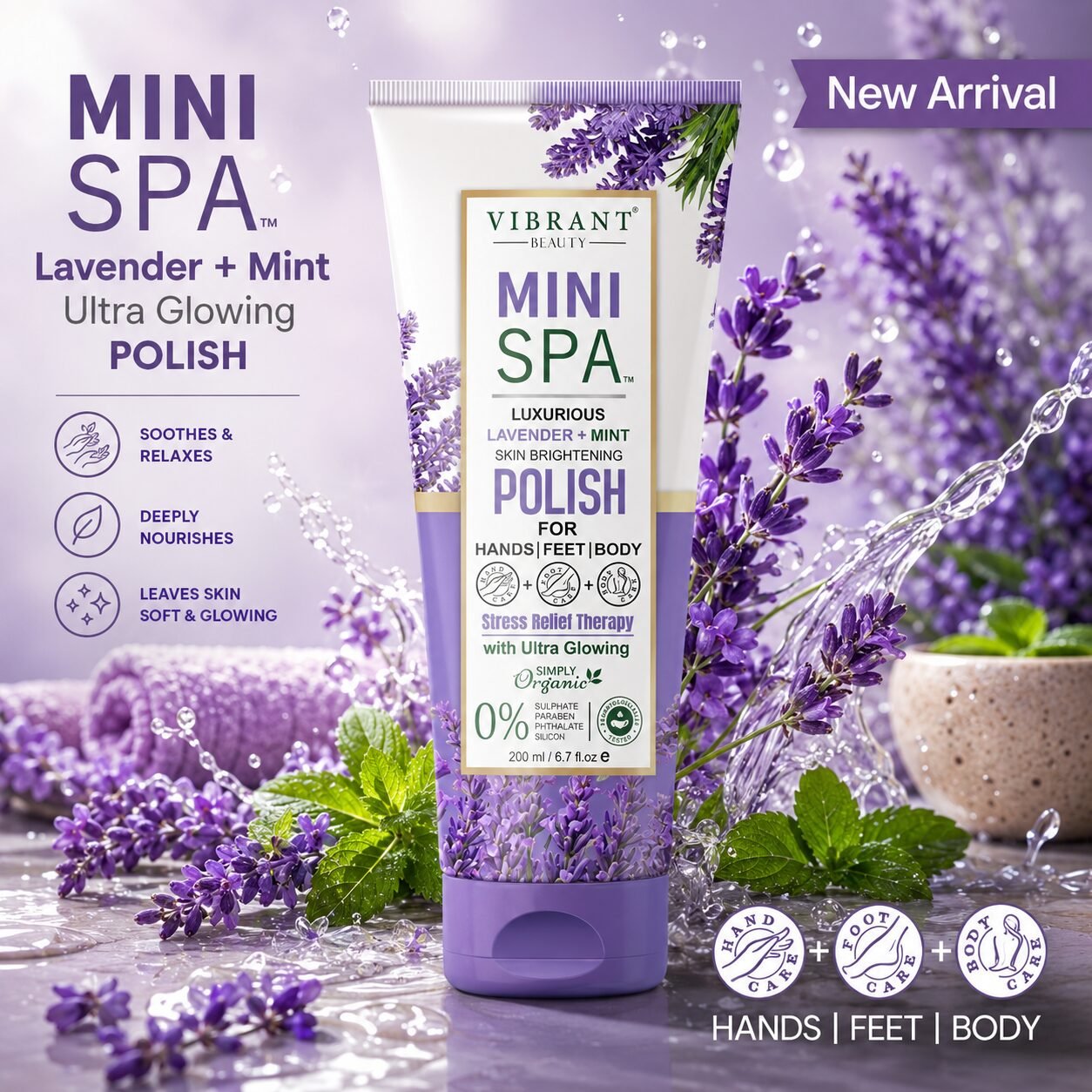 Vibrant Beauty Mini Spa Polish | Personal Care | 200ml