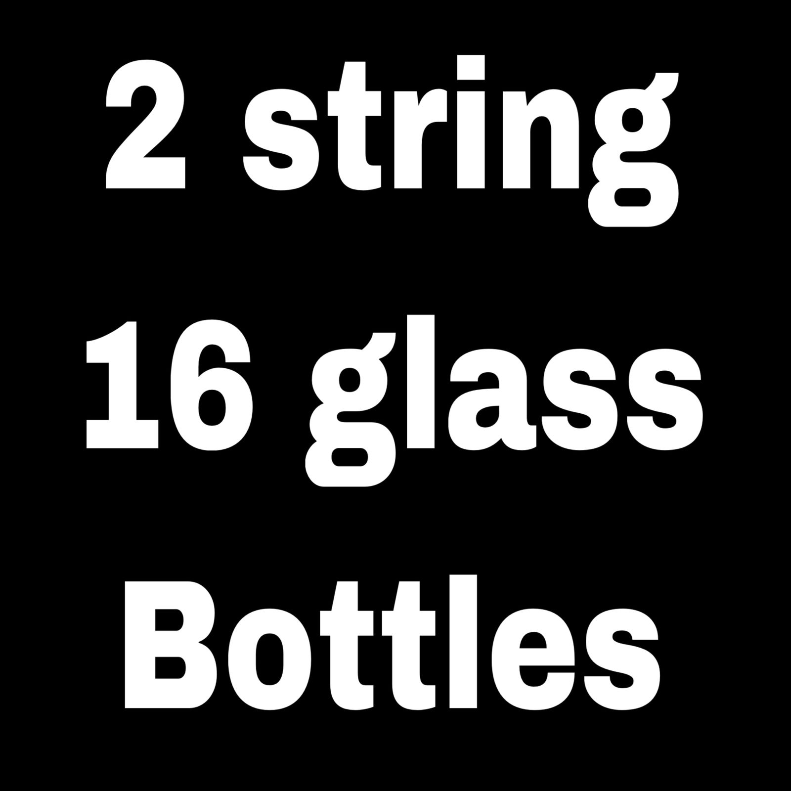 Set of 8 Rope Hanging Small Glass Bud Vase Without Money Plants