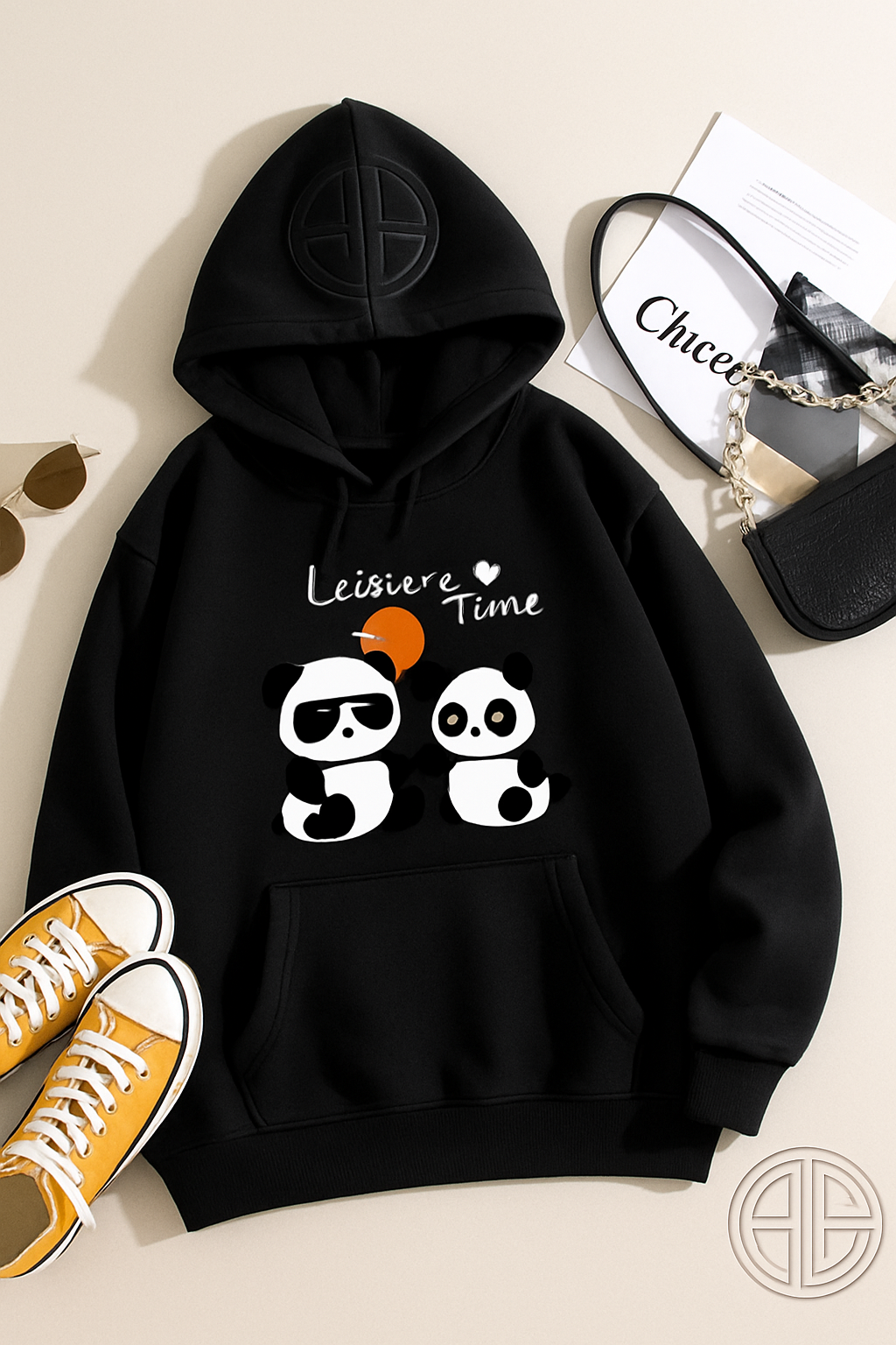 Cute Panda Printed Hoodie For Men's & Women's
