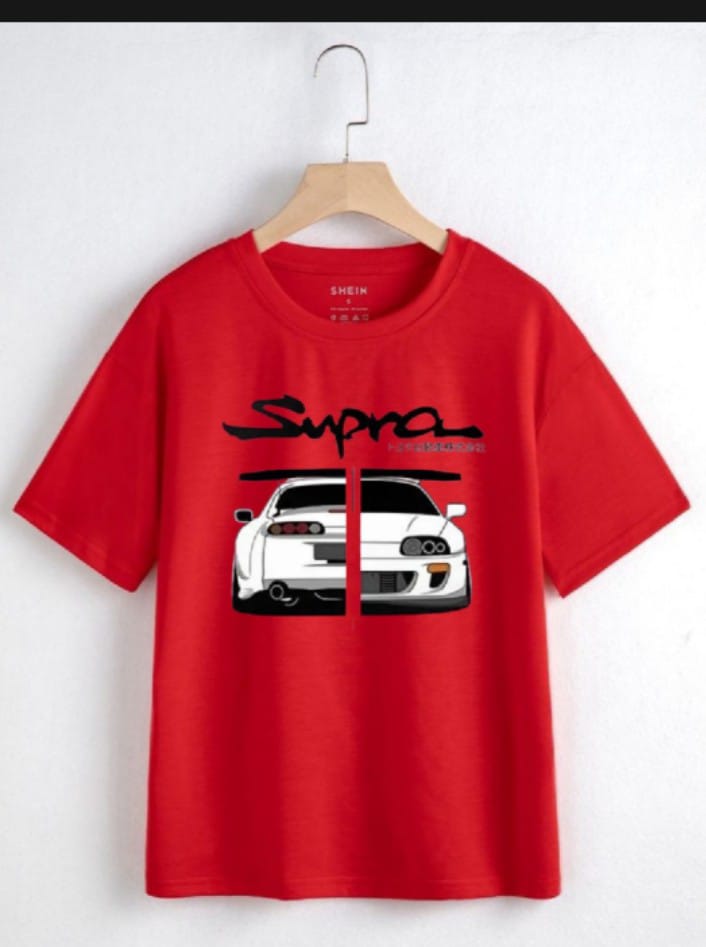 Supra Car Printed summer Half Sleeves O Neck T shirt For Men And Boys