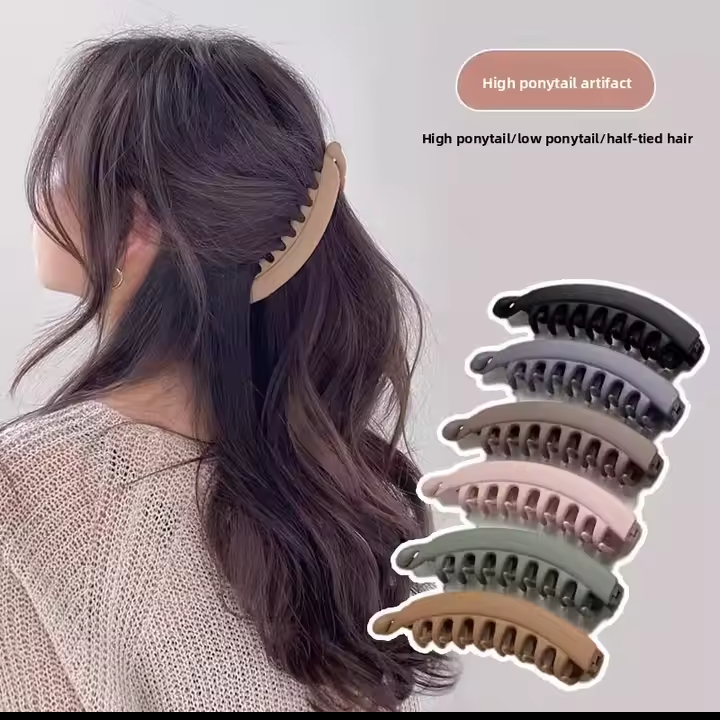 3pc Large Size Hair Clips Banana Clips Volumizing Anti-Slip Korean Style Teeth Hair Accessories for Men And Women