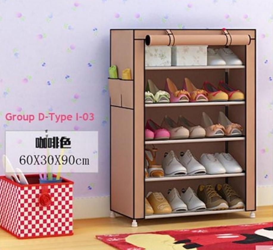 Foldable Cloth And Steel Shoe Rack In 5 Step Price in Pakistan View
