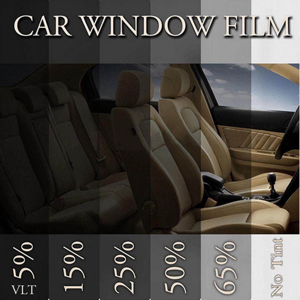 Black Window Tint Film Roll – 15% VLT – 50cm X 100cm – Car Or Home Use – Includes Tools