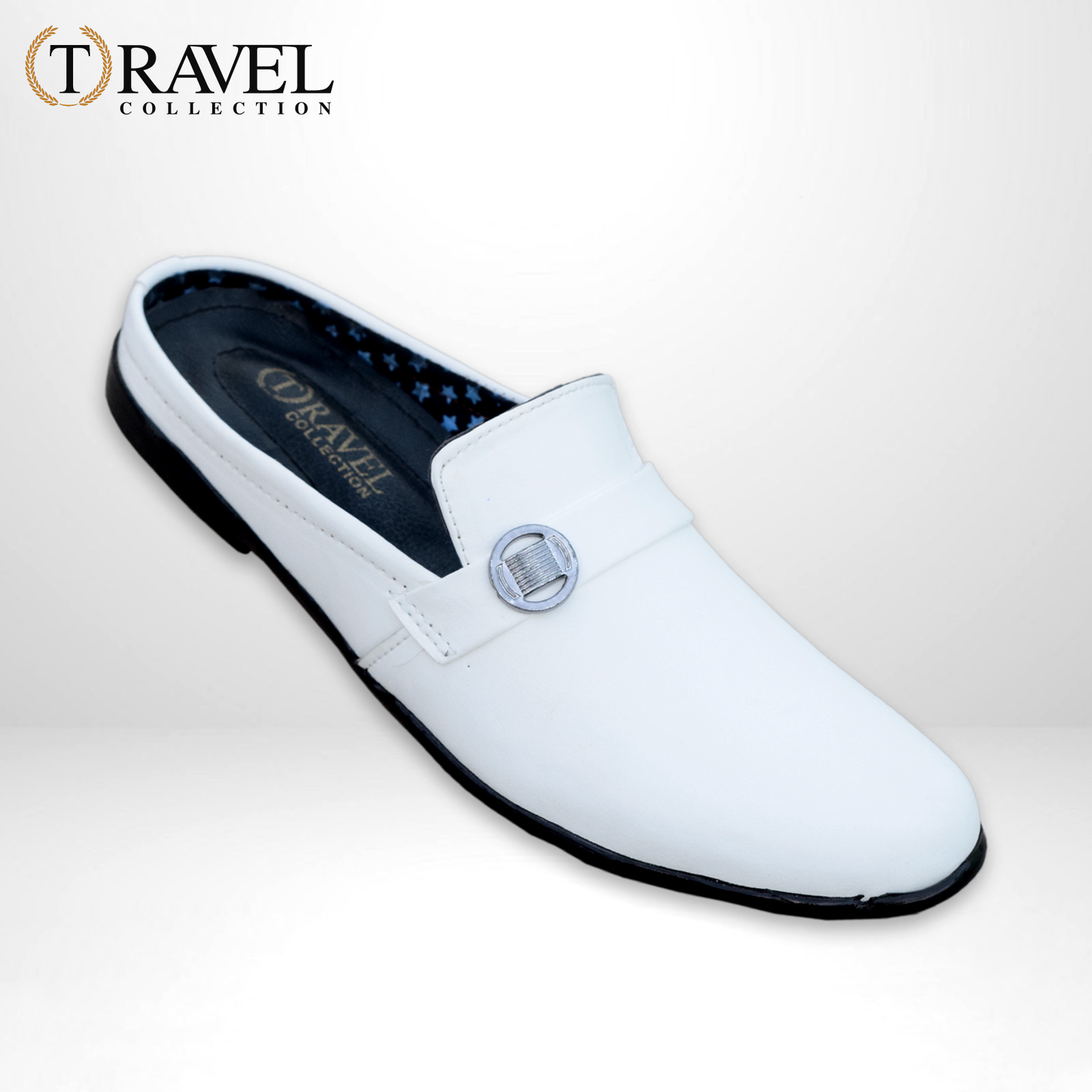 Travel Collection - Casual White Shoes - Best Quality Half Loafers Shoes for Men - White Color