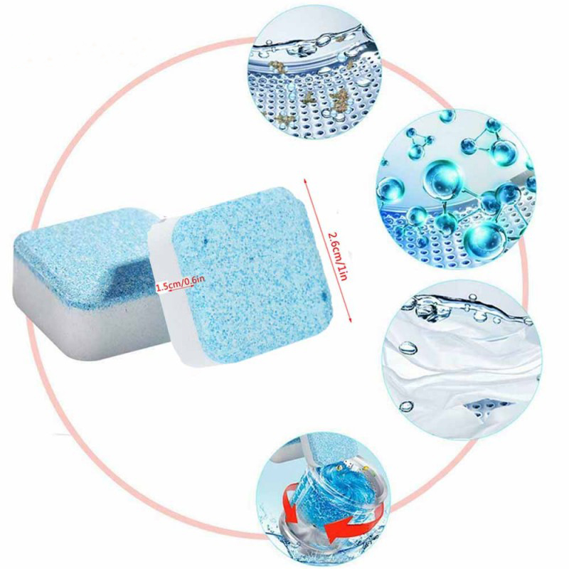 12pcs Washing Machine Cleaning Tablets Effective Water Tank Descaling ...