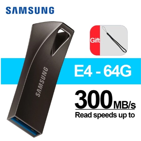 Samsung Flash Drive 128 GB - 64 GB - 32 GB - 16 GB - 8 GB - USB High Speed 3.0 Metal USB Pen Drives + Free OTG Adapter Micro / Type C memory U disk High Speed USB 3.0 for PC Mobile Laptop Macbook Pen Drive USB Stick Flash (1 YEAR WARRANTY)