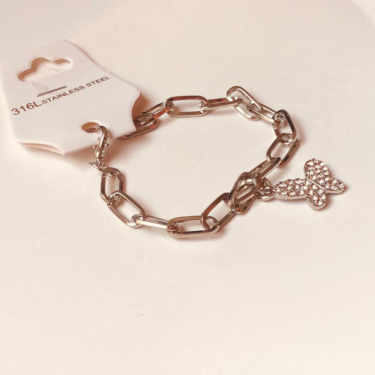 Louis Vuitton, Jewelry, Louis Vuitton Silver Monogram Chain Bracelet Sku  599