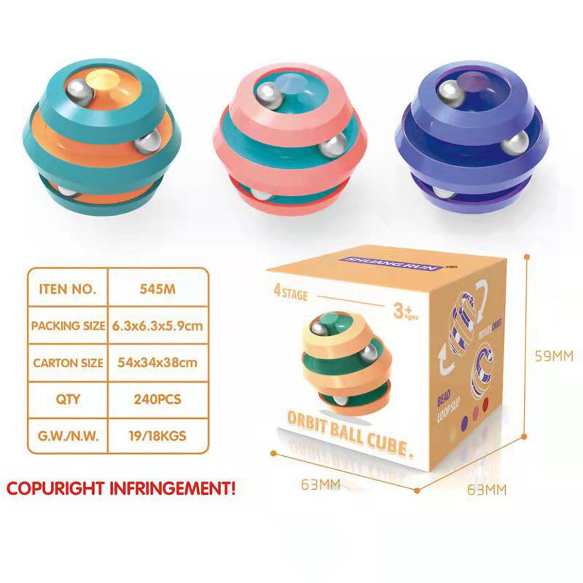 2022 Newest Puzzle Ball Gyro Decompression Toy Track Pinball Finger Gyro Creative New Strange Intelligence Toy Anti-compression