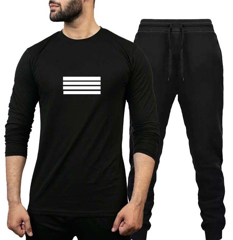 Summer Printed Tracksuit For Men & Boys - Soft & Comfortable Fabric T Shirt & Trouser Printed Tracksuit