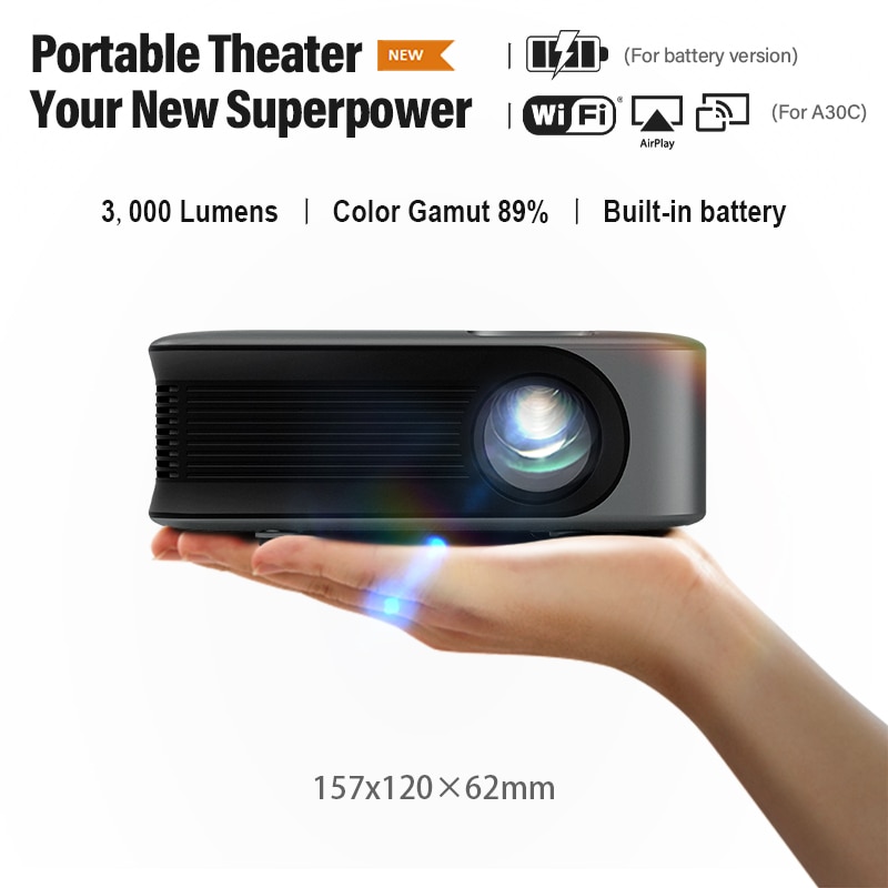 AUN MINI Projector Smart TV WIFI 