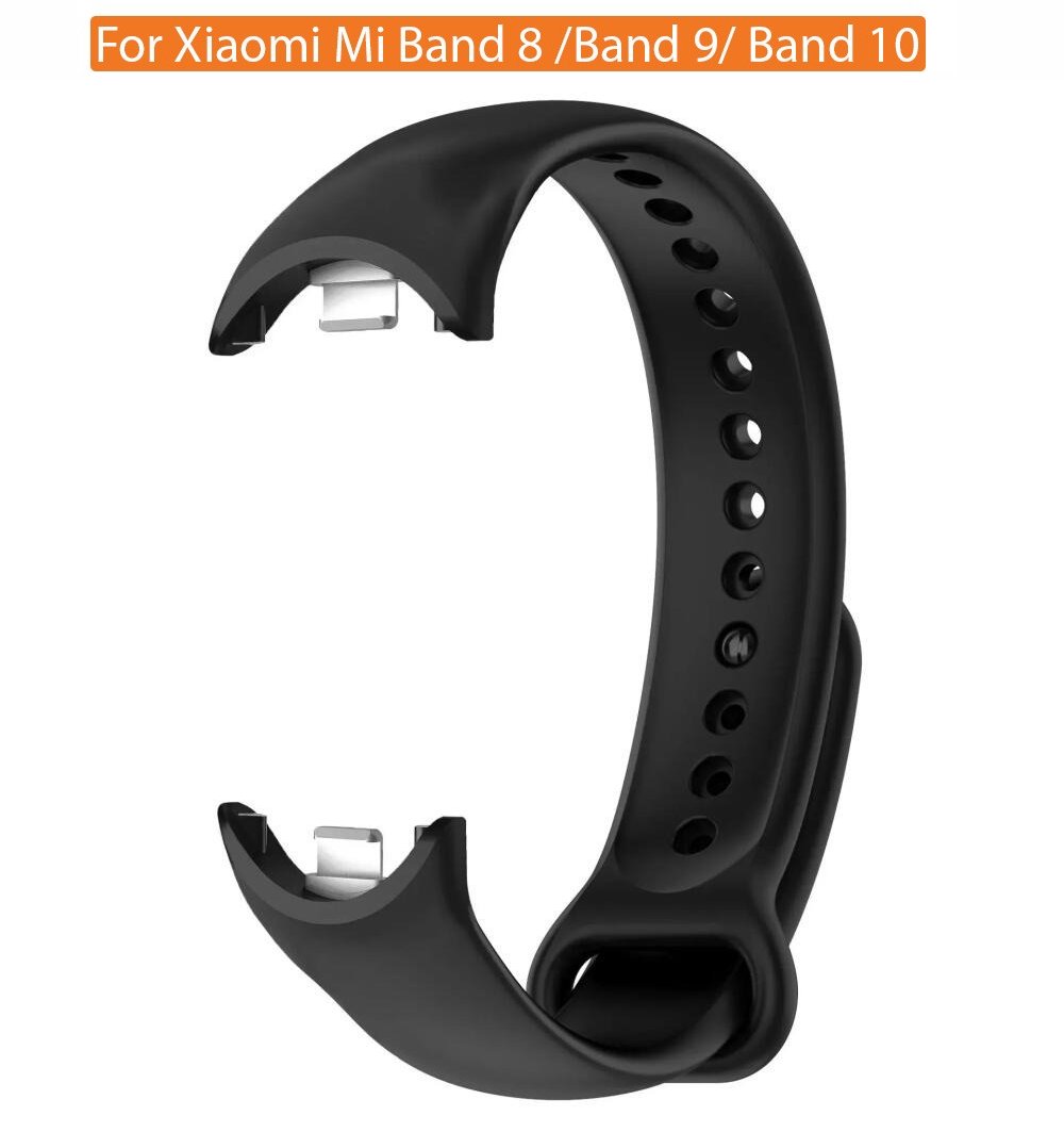 Silicone Strap For Mi Band 10 Strap Replacement Sport Band Wristband Bracelet Correa For Ml Band 8 9 10 Watchband