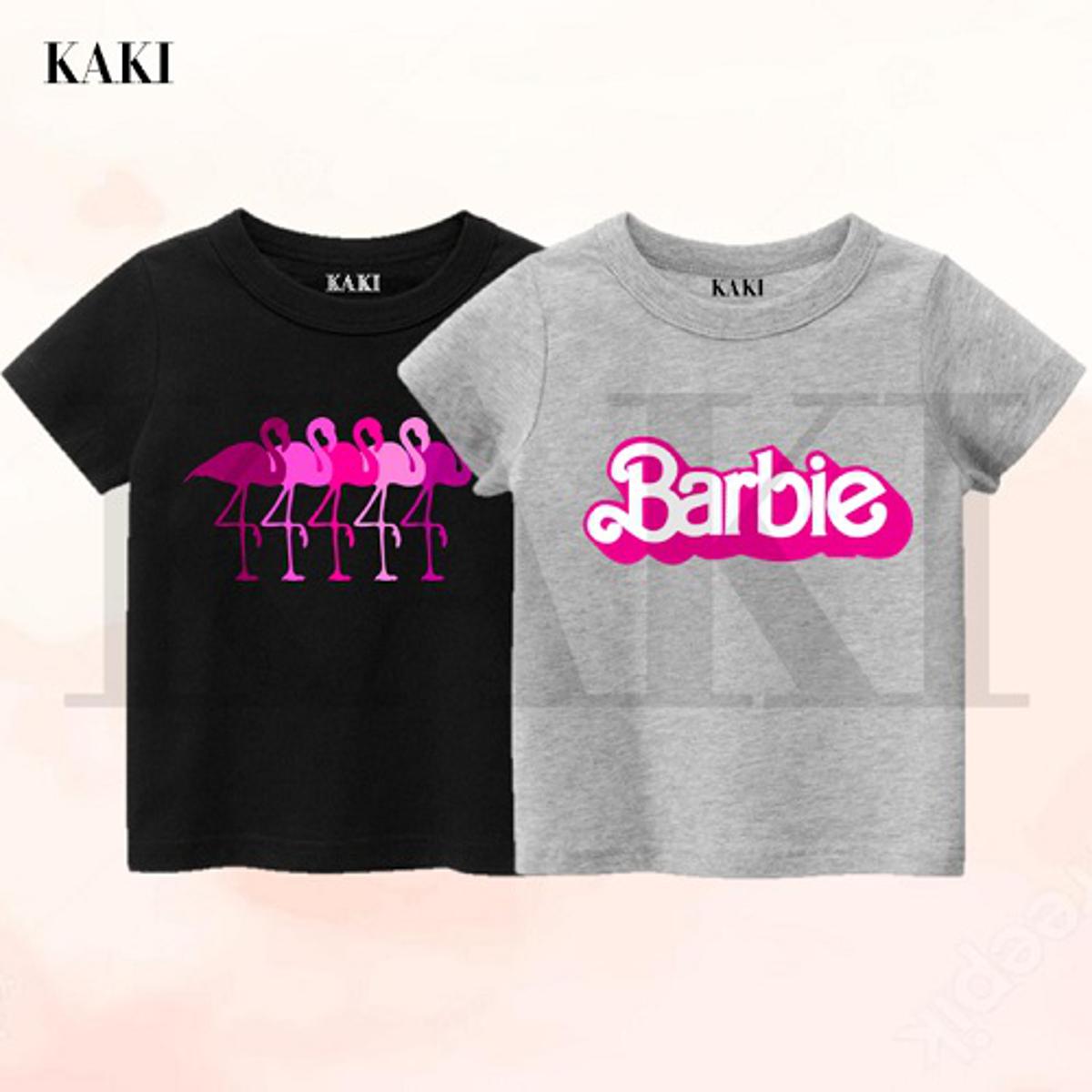 Black Color T-Shirt For Baby Girl Blended Stuff