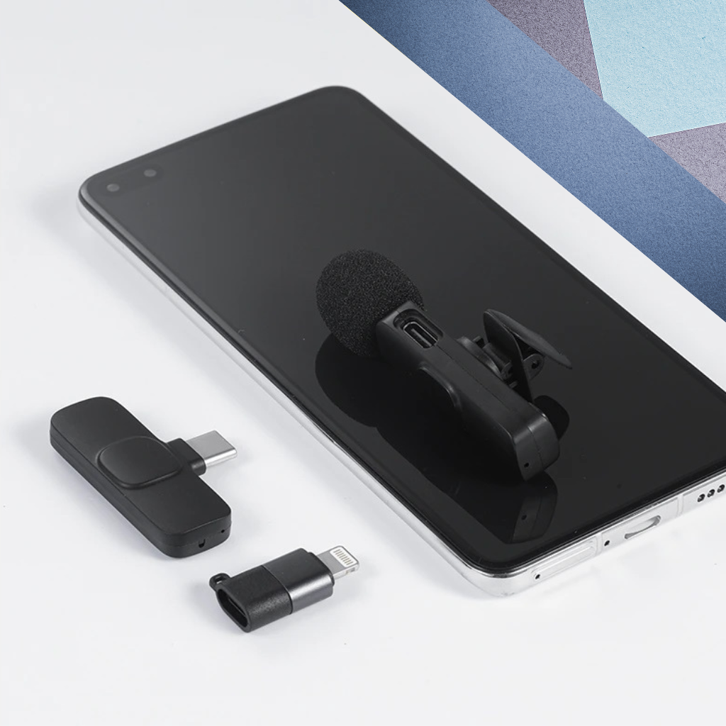 K9 Wireless Microphone - Wireless Mic for Mobile Phones, Laptops, Tablets, Android, Type-C Devices & Other Compatible devices - Lavalier Wireless Microphone - K-9 Collar Wireless Microphone