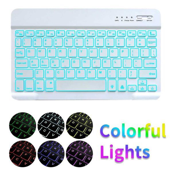 WIRELESS KEYBOARD BLUETOOTH RECHARGEABLE FOR -TABLET-MOBILE-LAPTOP CONNECT VIA BLUETOOTH